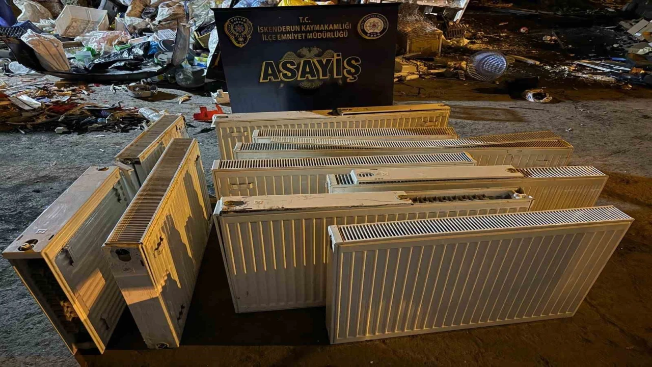 İskenderunda kalorifer peteği hırsızları yakayı ele verdi
