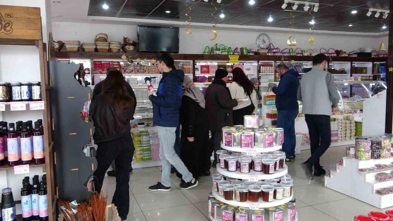Ispartanın gül lokumuna bayram öncesi yoğun talep