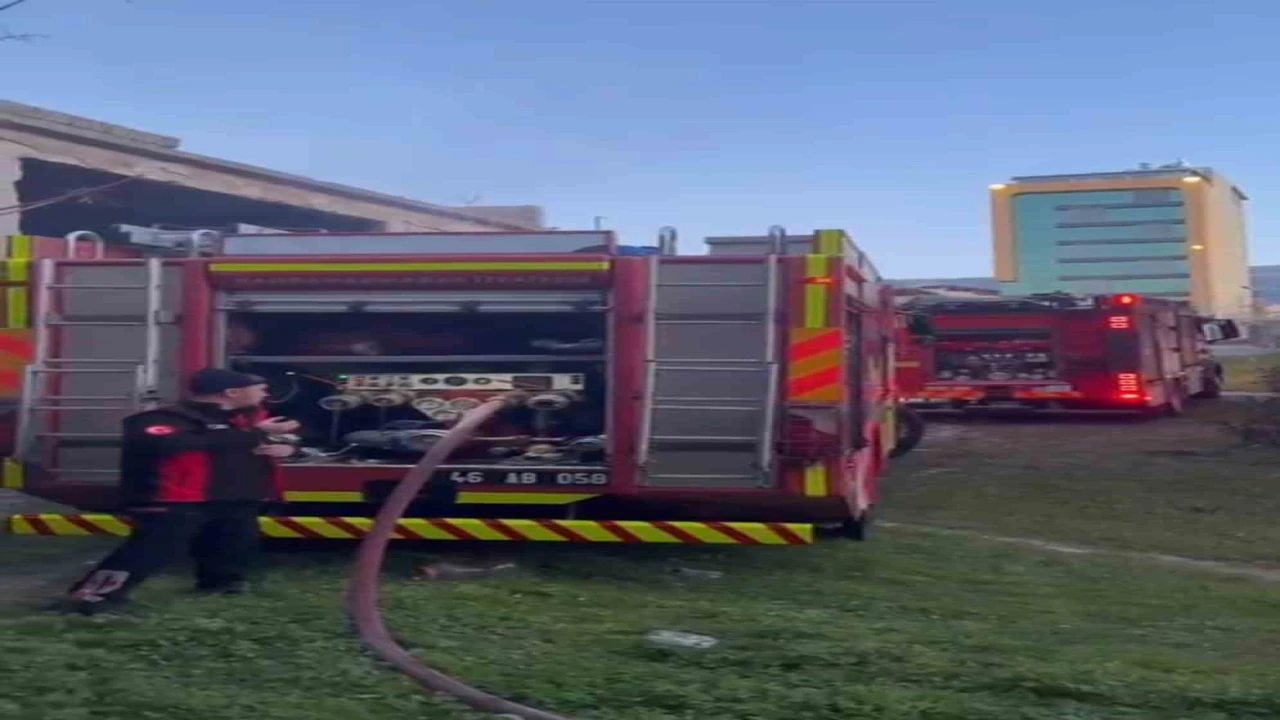 Kahramanmaraşta fabrika yangını