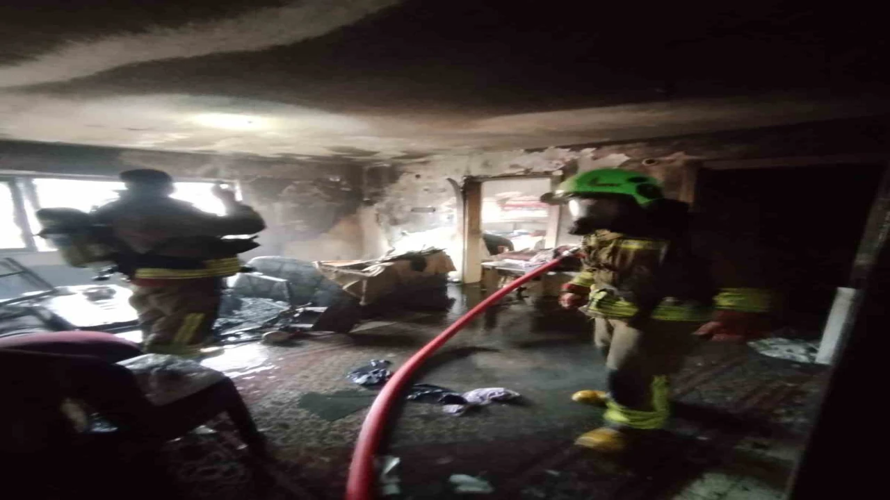 Kahramanmaraşta ikamet yangını