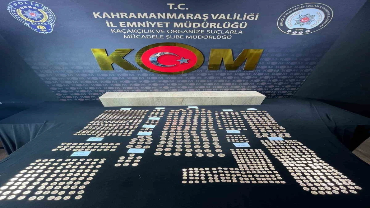 Kahramanmaraşta sahte altın operasyonu: 977 parça sahte altın ele geçirildi