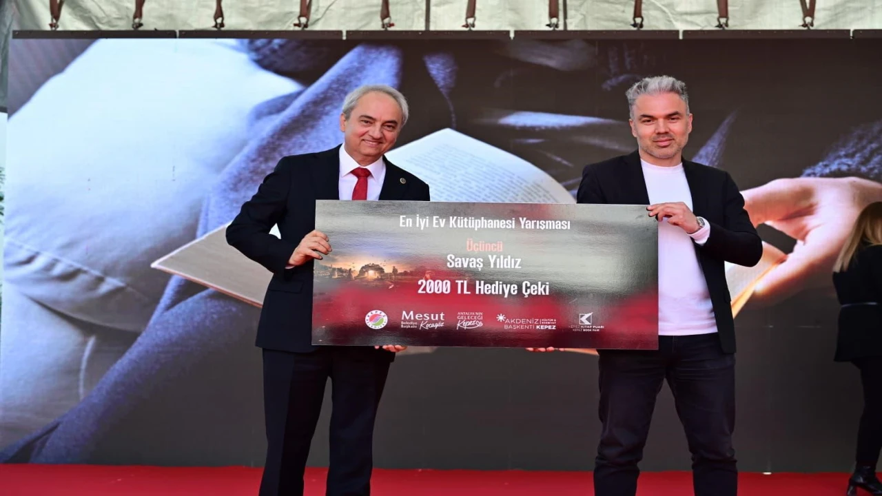 Kepezde Antalyanın en iyi ev kütüphaneleri ödüllendirildi