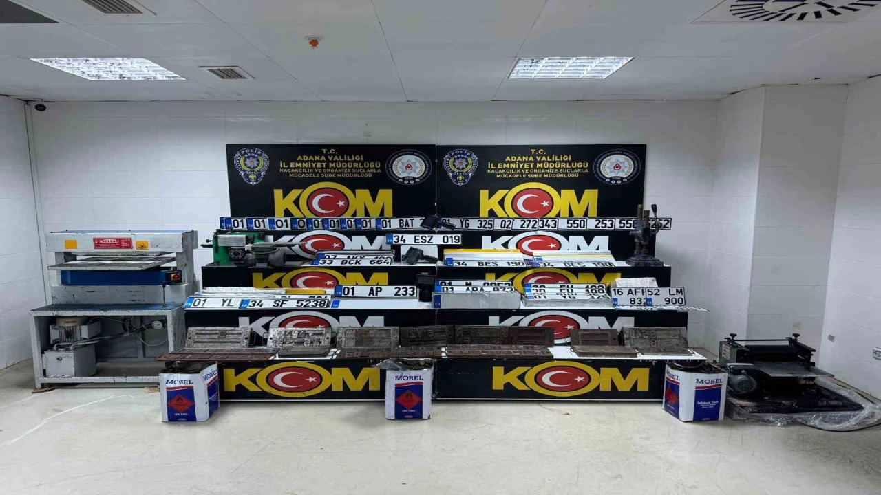 Merdiven altı plaka basım atölyelerine baskın: 4 tutuklama