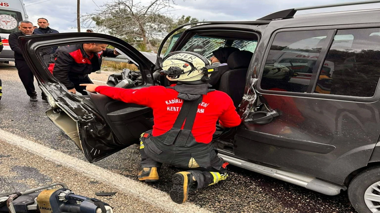 Osmaniyede trafik kazası 1 ölü 3 yaralı