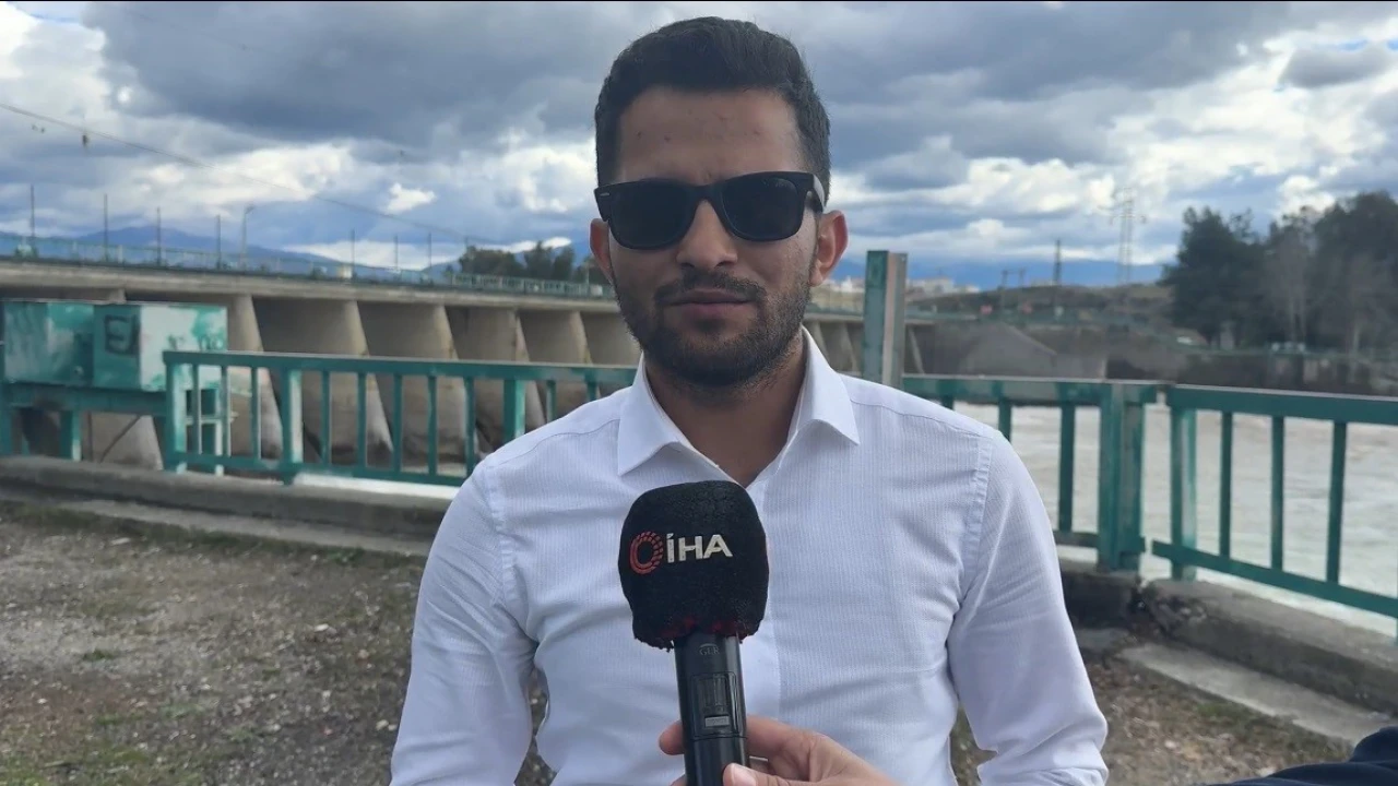 Osmaniyede yağışlar sonrası Ceyhan nehri coştu