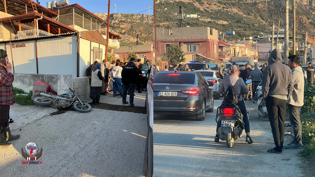 Otomobille çarpışan motosikletli ağır yaralandı