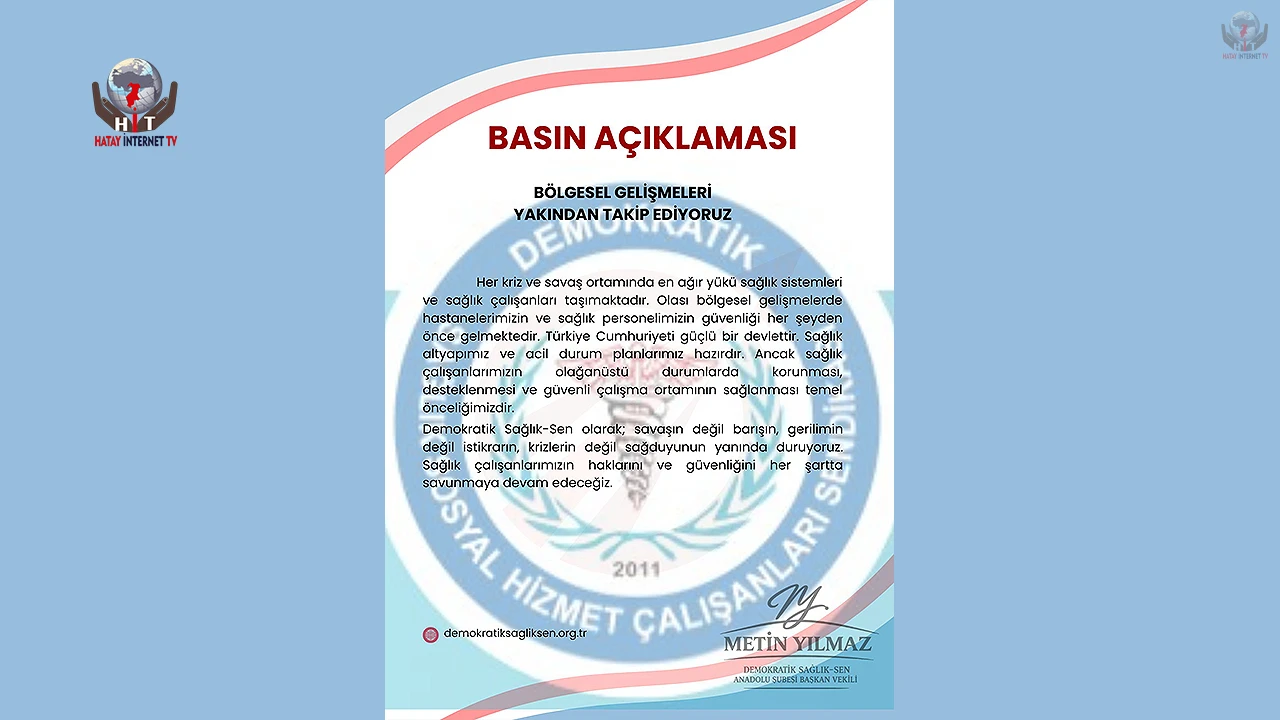 YILMAZ: GELİŞMELERİ YAKINDAN TAKİP EDİYORUZ