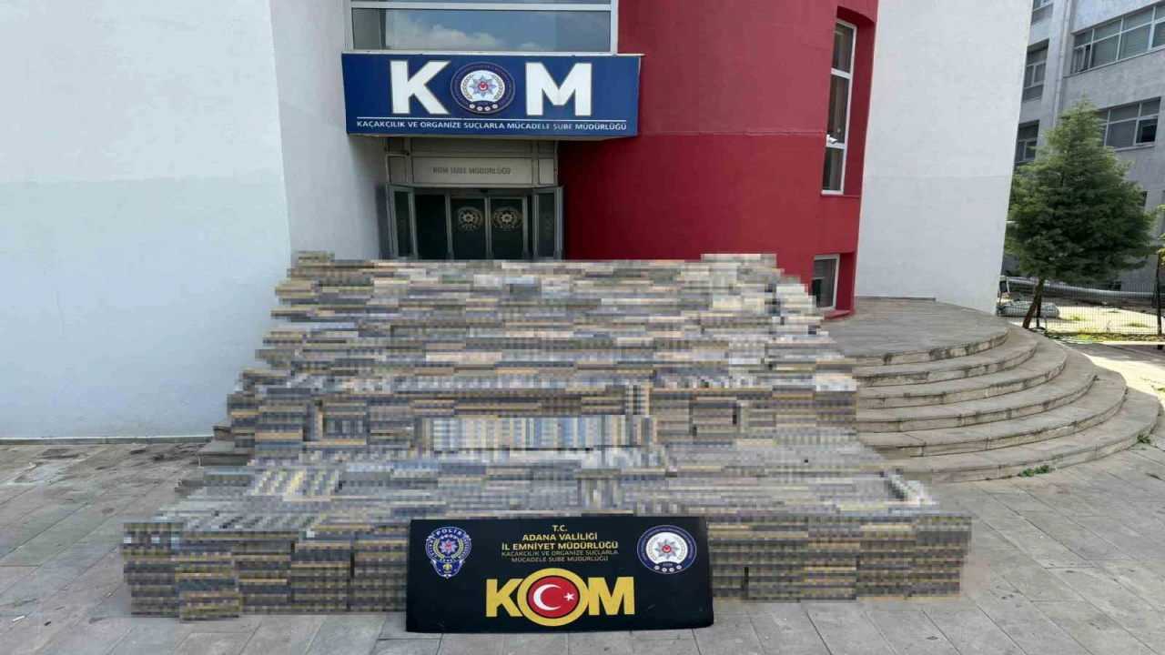 Adanada 127 bin paket kaçak sigara ele geçirildi