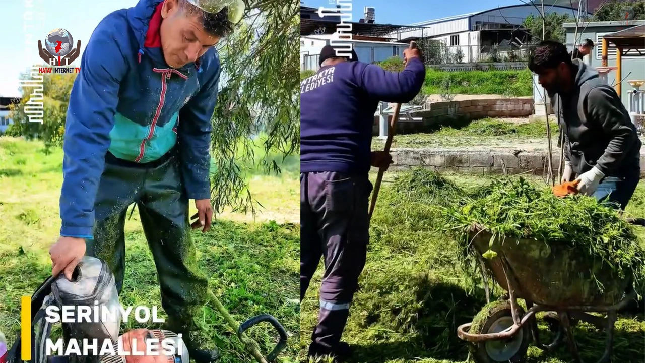 ANTAKYA BELEDİYESİ’NDEN PARKLARDA YOĞUN MESAİ