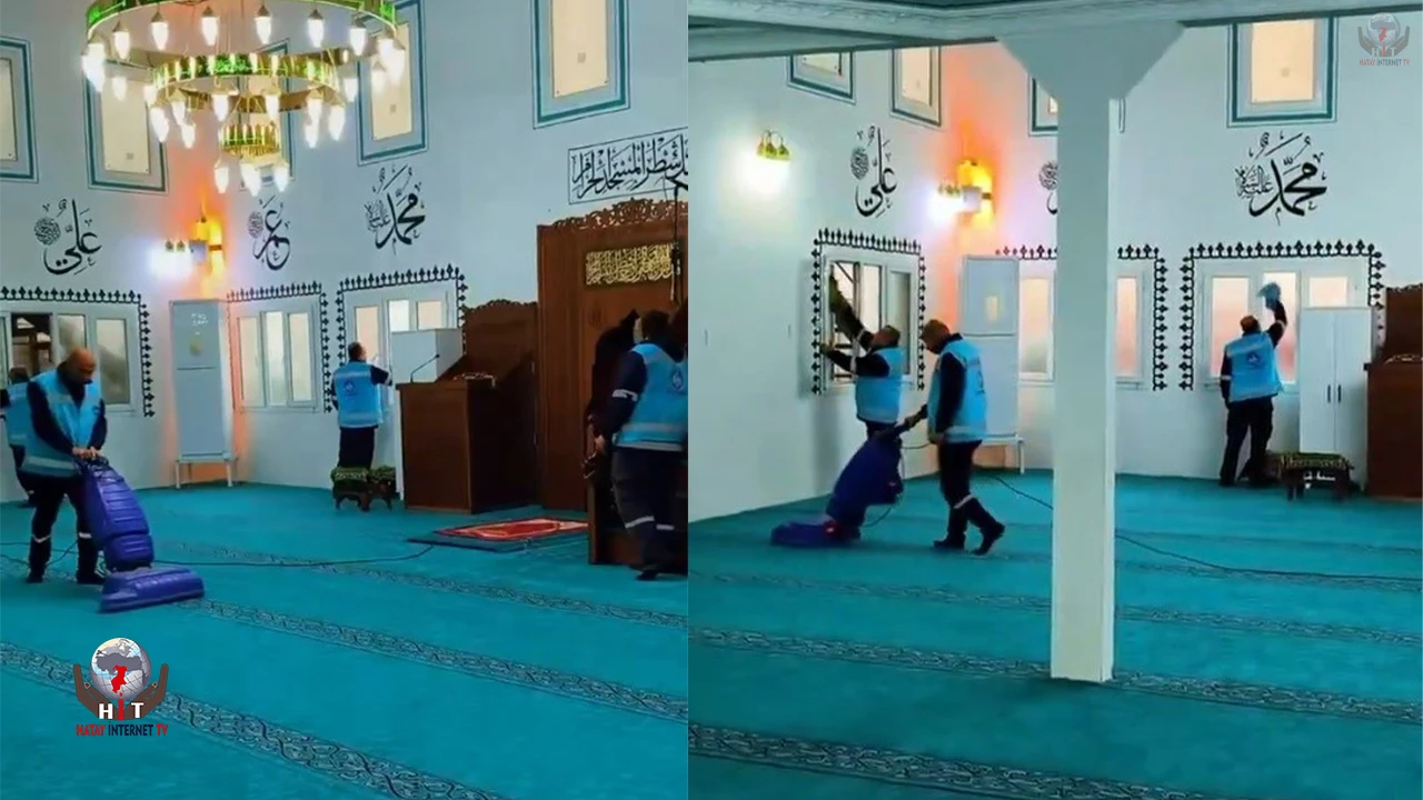 Antakyada ibadethane temizliği çalışmaları sürüyor