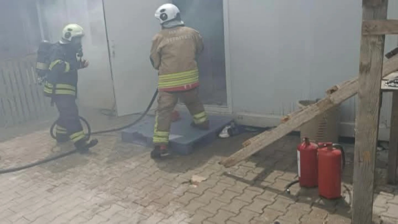 Antakyada konteyner yangını