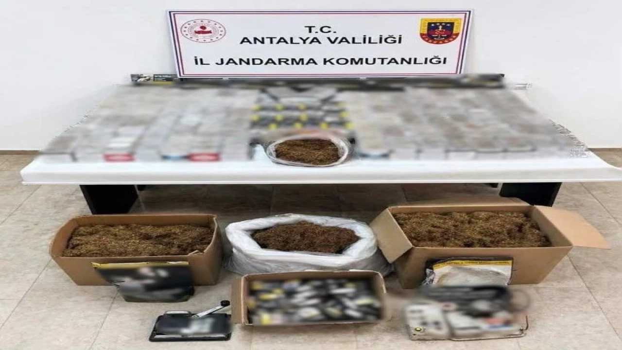 Antalyada jandarmadan kaçakçılık operasyonu