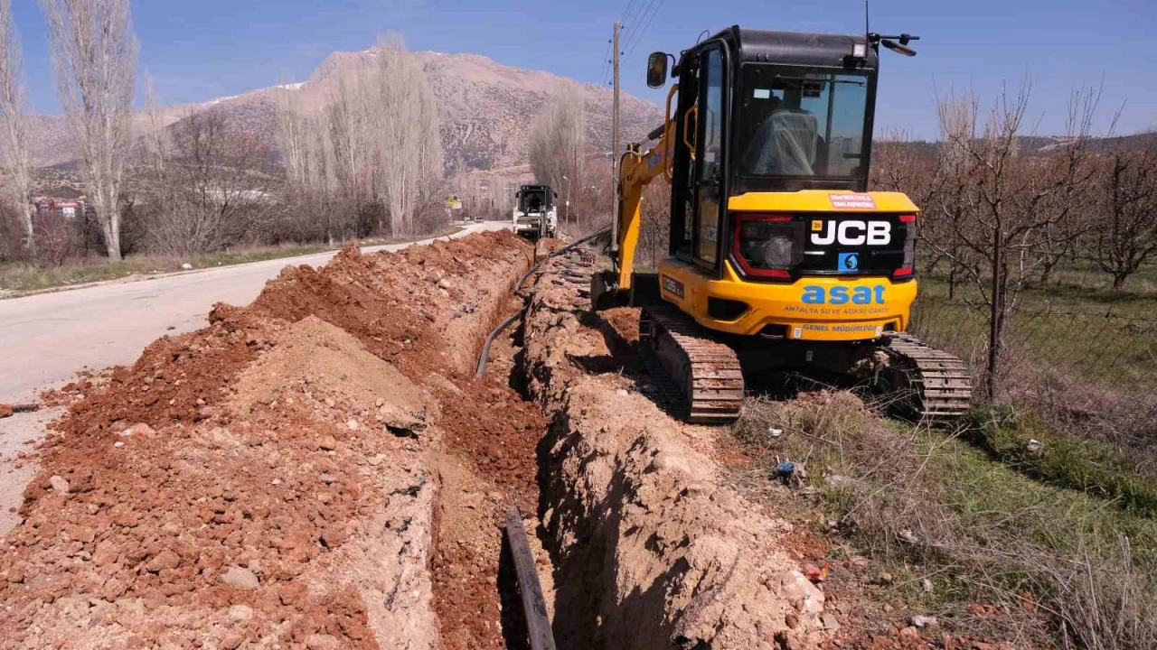ASATtan Elmalıda asfalt öncesi altyapı yatırımı