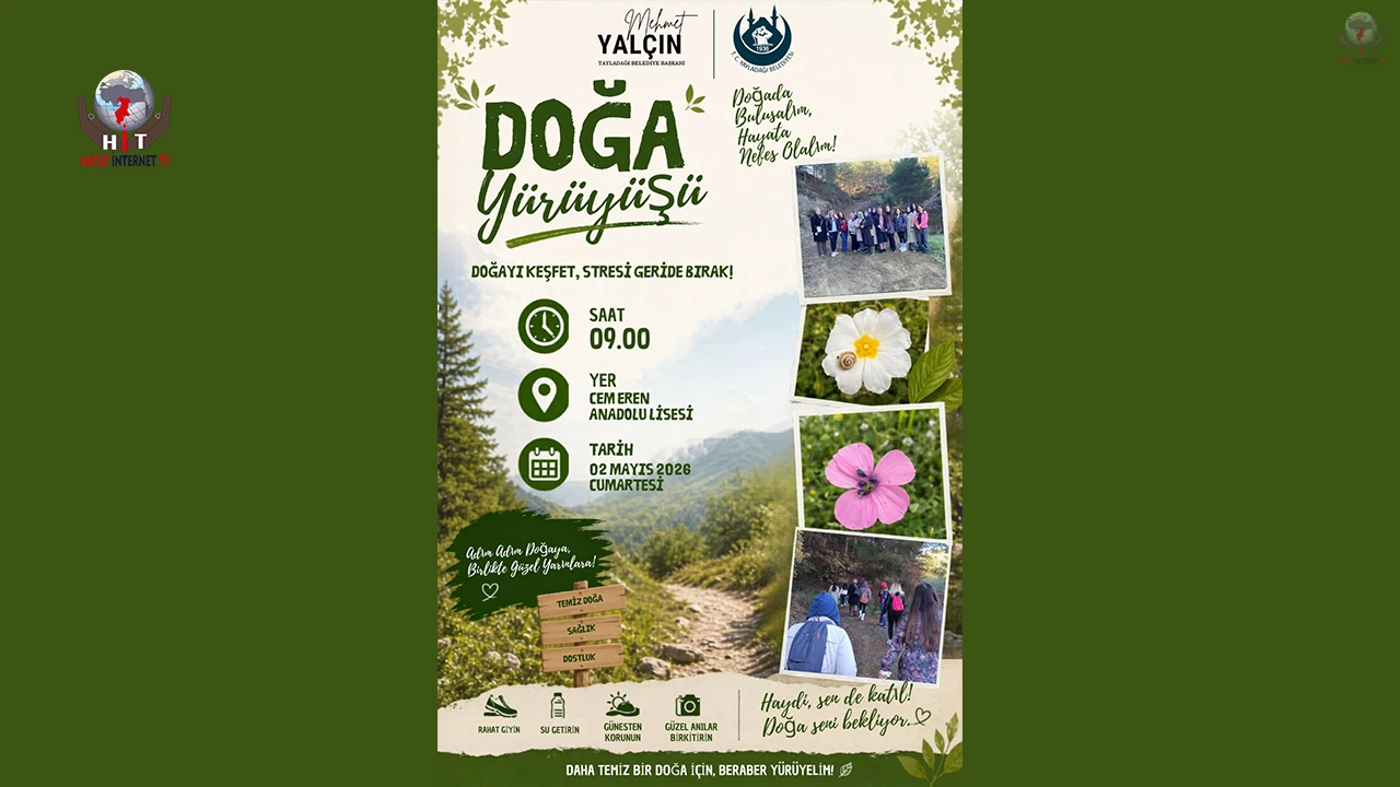 BAŞKAN YALÇIN’DAN DOĞA YÜRÜYÜŞÜNE DAVET