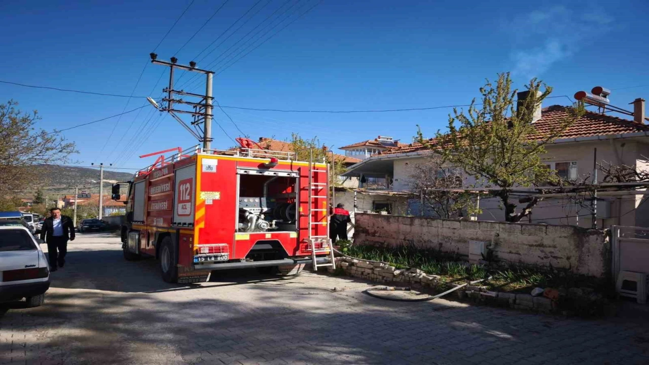 Burdurda baca yangını söndürüldü