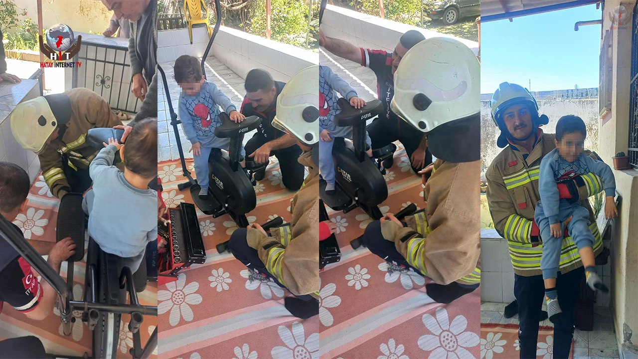 Çocuğun spor aletindeki oyunu acıyla son buldu