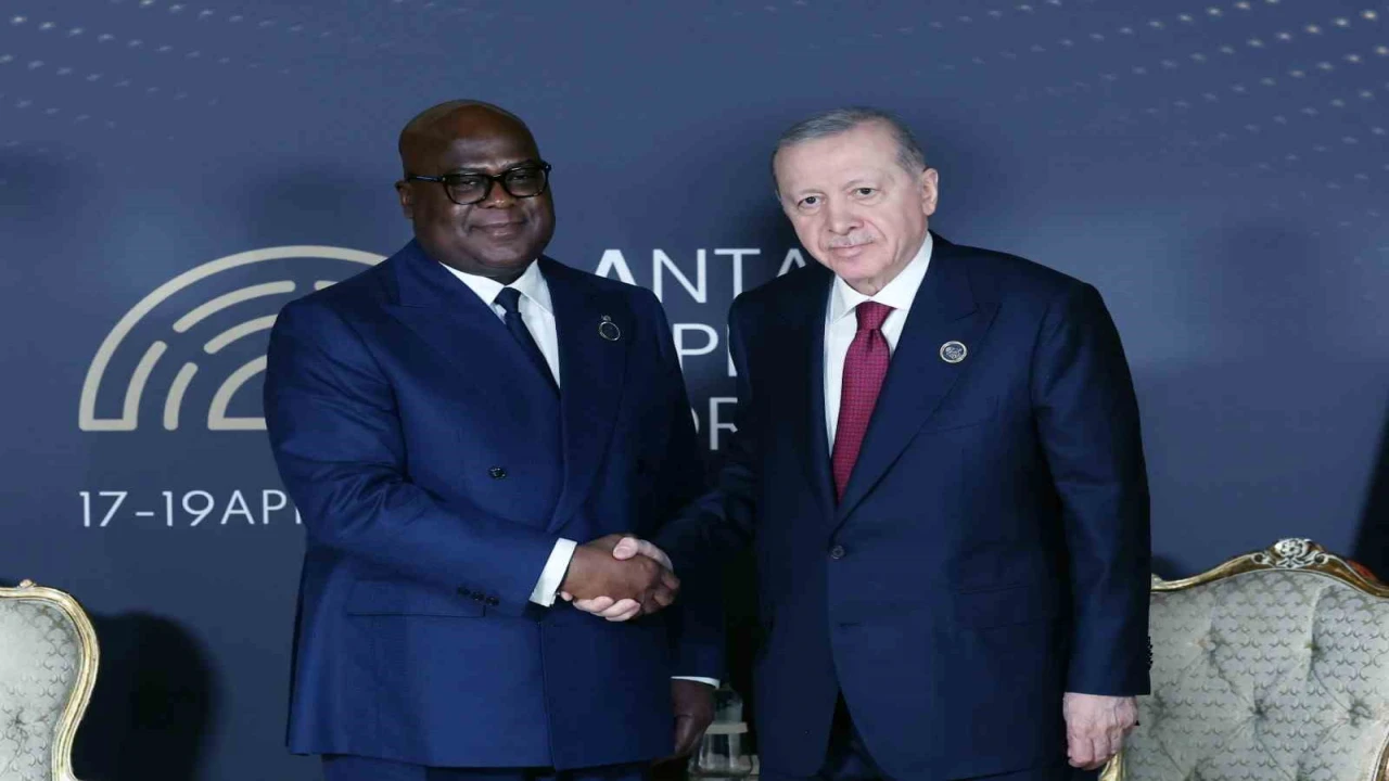 Cumhurbaşkanı Erdoğan, Kongo Demokratik Cumhuriyeti Cumhurbaşkanı Tshisekedi ile görüştü