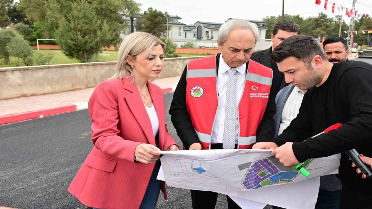 Duacıda alt yapı çalışmaları tamamlanan 34 sokağa sıcak asfalt