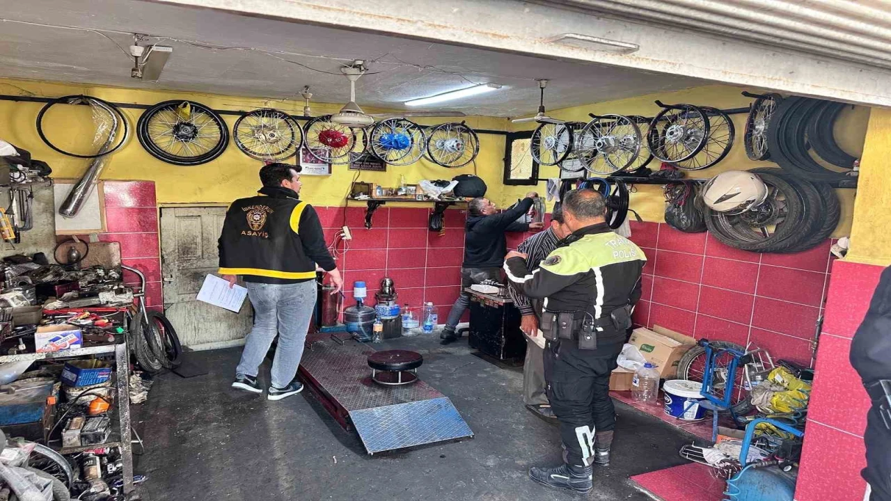 İskenderunda motosiklet hırsızlığına yönelik denetim