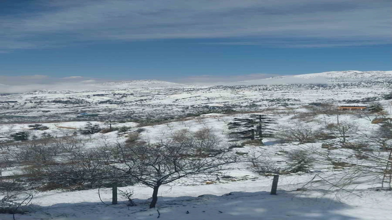 Kahramanmaraşın yüksek kesimlerinde kar etkili oldu