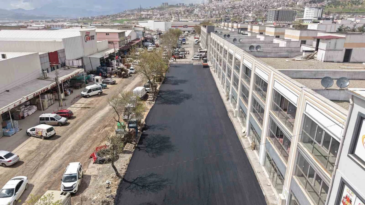 Kahramanmaraşta asfalt çalışmaları