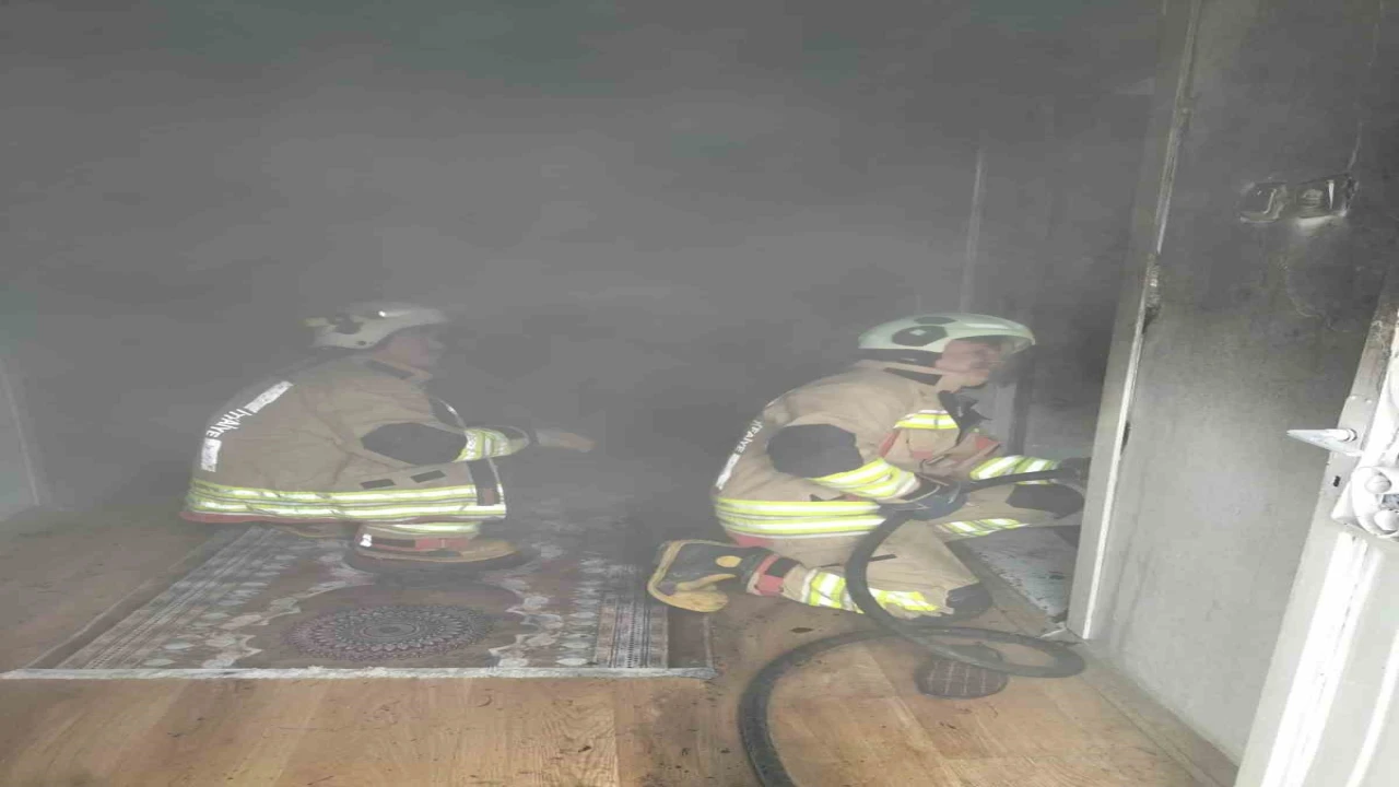 Kahramanmaraşta ikamette yangın