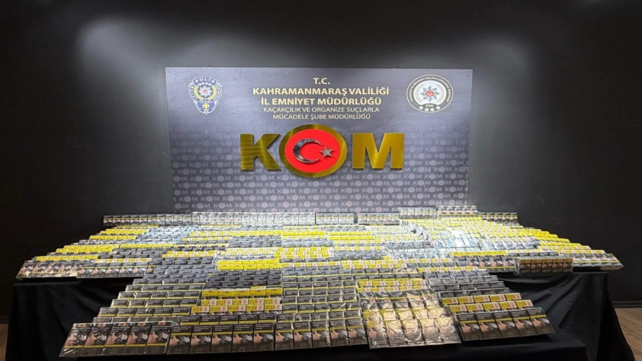 Kahramanmaraşta kaçak telefon ve sigara operasyonu