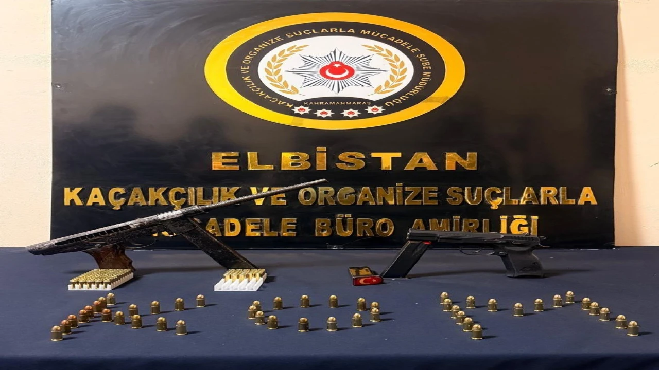 Kahramanmaraşta silah ve uyuşturucu operasyonu