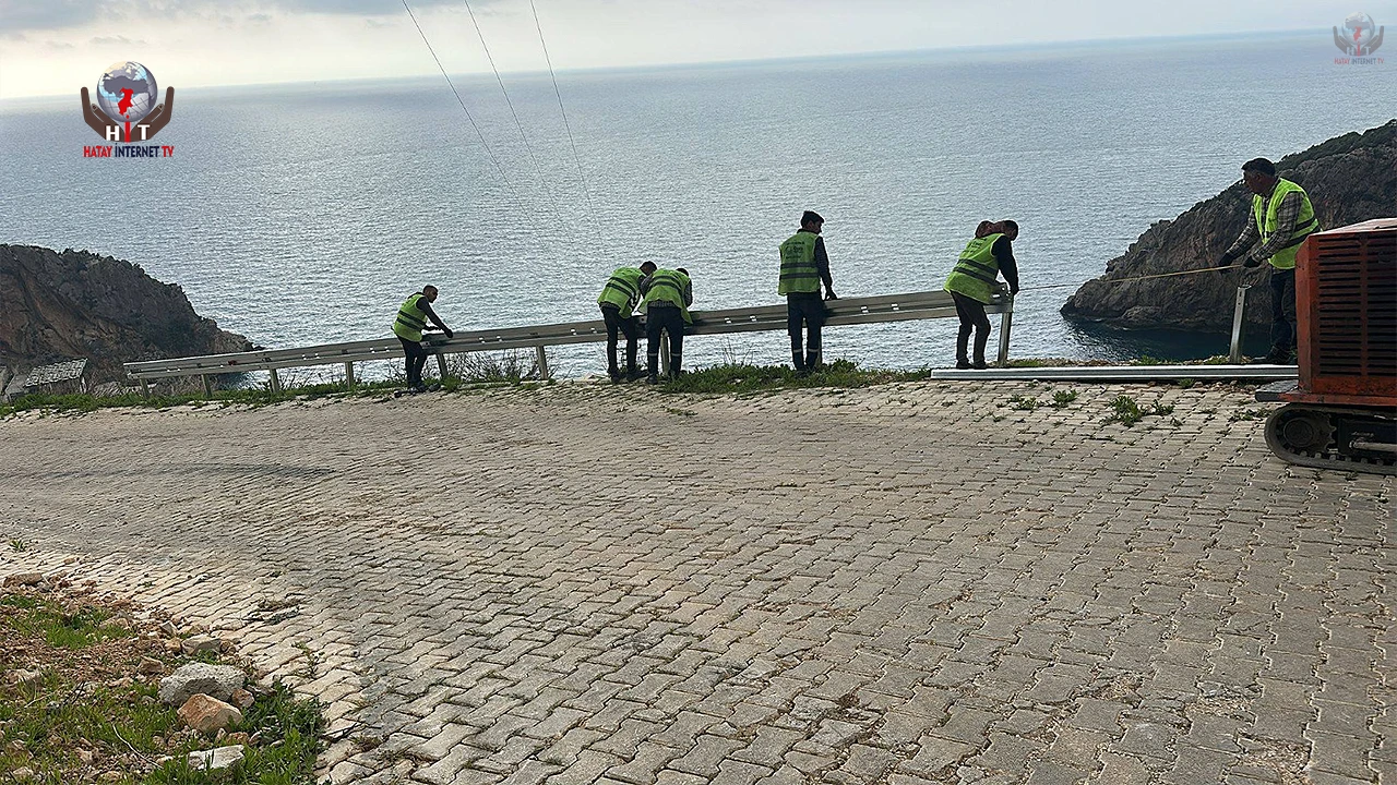 KARAMAĞARA YOLUNDA GÜVENLİK ÇALIŞMALARINA BAŞLANDI