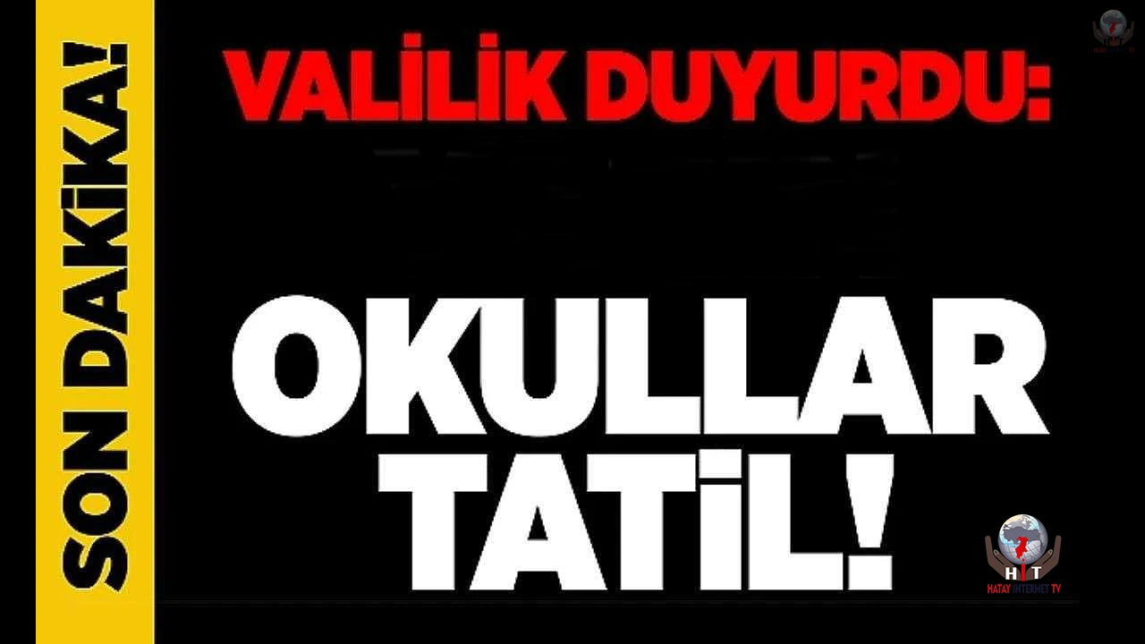 Kuvvetli yağışın etkili olduğu Antakyada eğitime 1 gün ara verildi