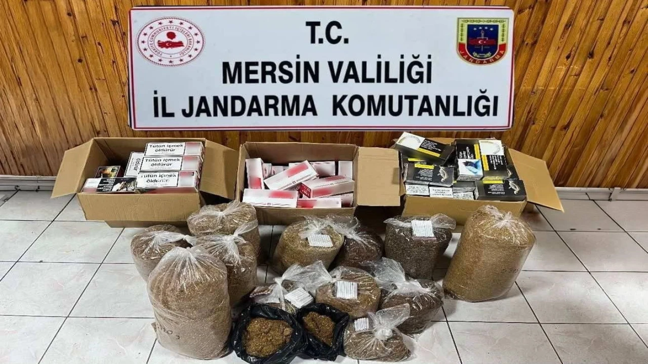 Mersinde kaçak makaron operasyonu: 2 gözaltı