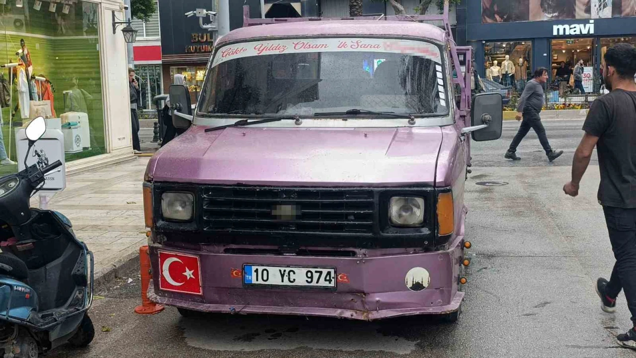 Park yasağını ihlal eden kamyonet hacizli ve yakalamalı çıktı