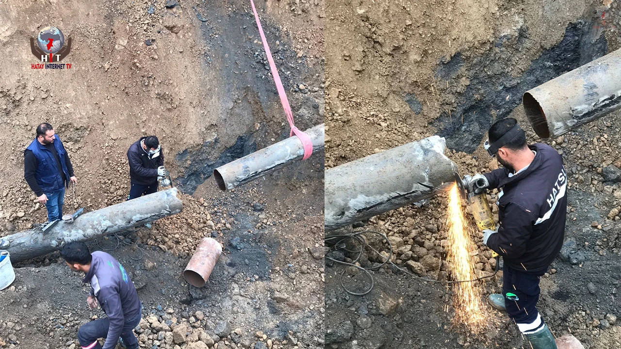 Payasta içme suyu hattı hızla onarıldı