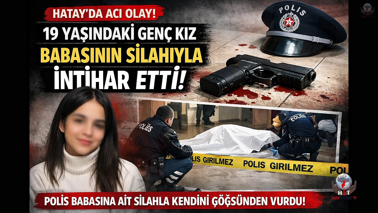 Polis memurunun kızı babasına ait silahla kendini vurdu