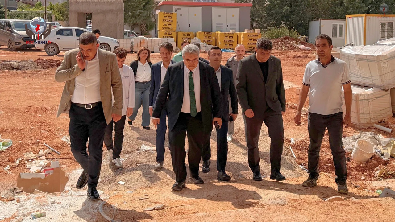 REYHANLI AĞIZ VE DİŞ SAĞLIĞI MERKEZİ İNŞAATI İNCELENDİ