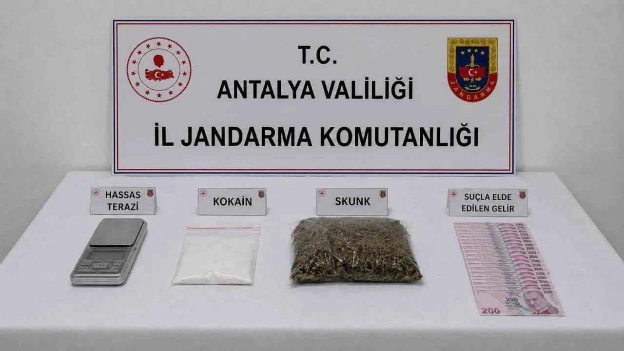 Antalyada uyuşturucu operasyonunda 1 şüpheliye işlem
