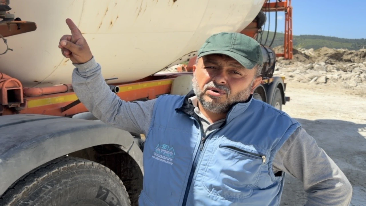 Beton mikseri yuva oldu, kuşlar uçana kadar çalışmayacak