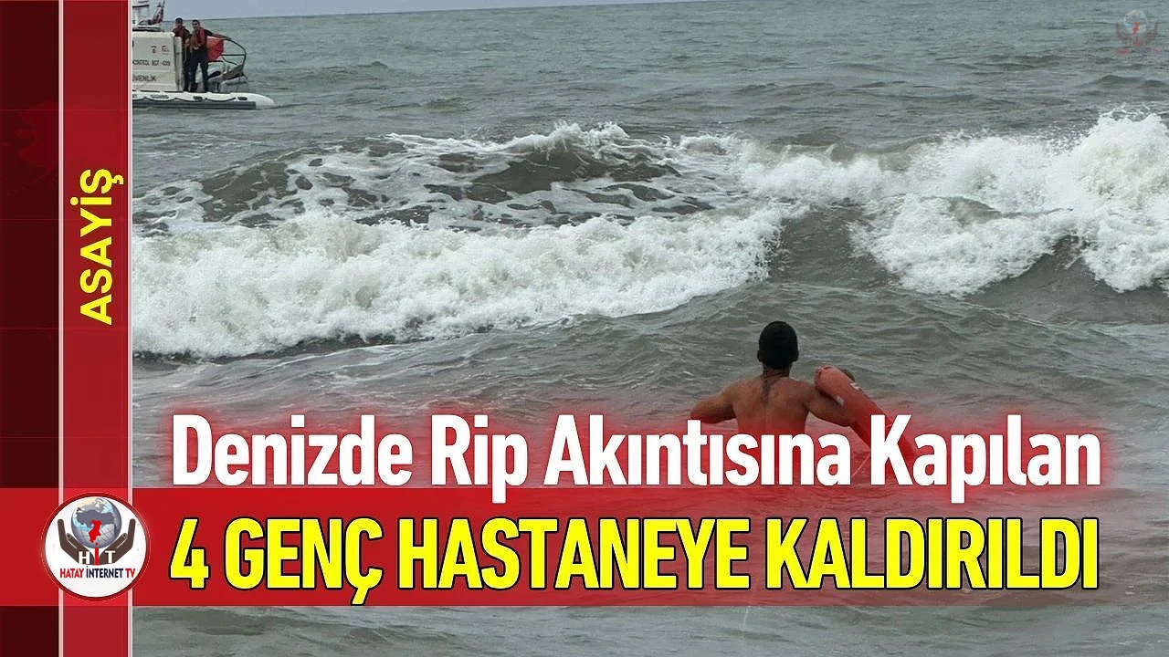 Denizde korku dolu anlar: 4 genç boğulma tehlikesi geçirdi