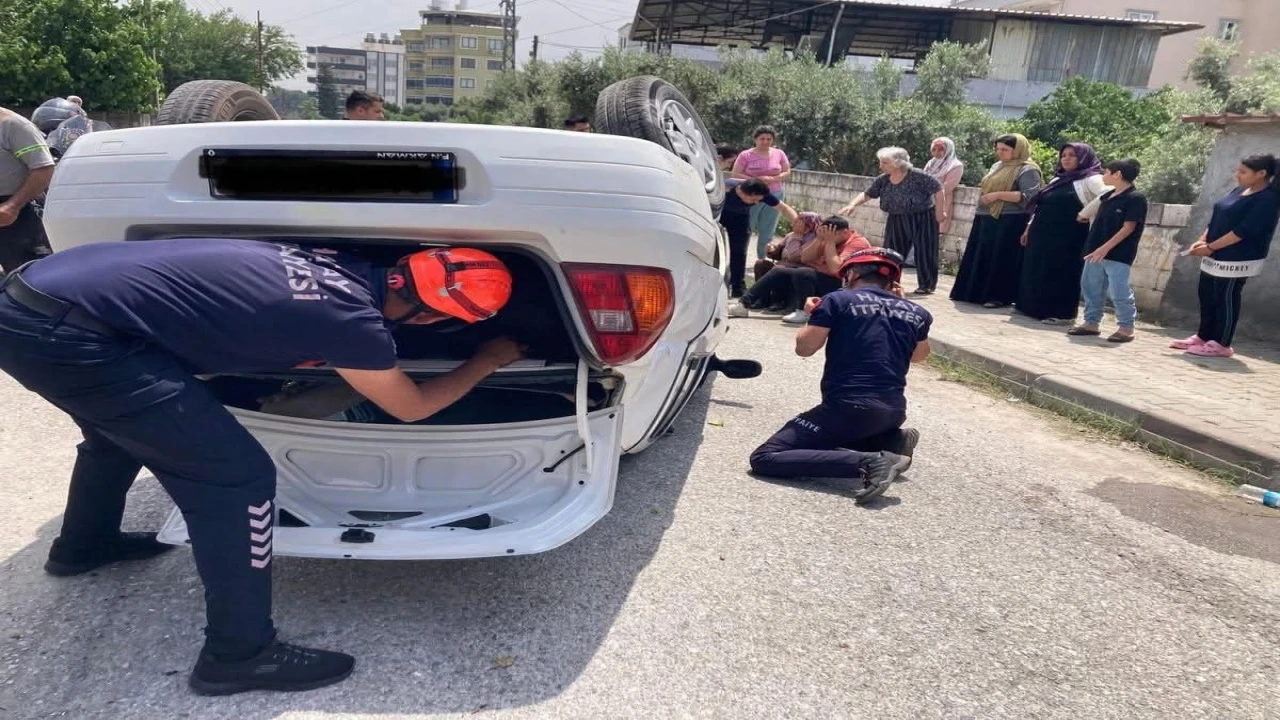Dörtyolda trafik kazası: 2 yaralı