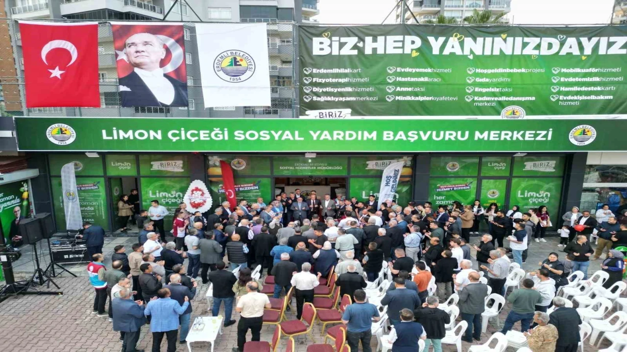 Erdemlide sosyal yardımlar için yeni merkez açıldı