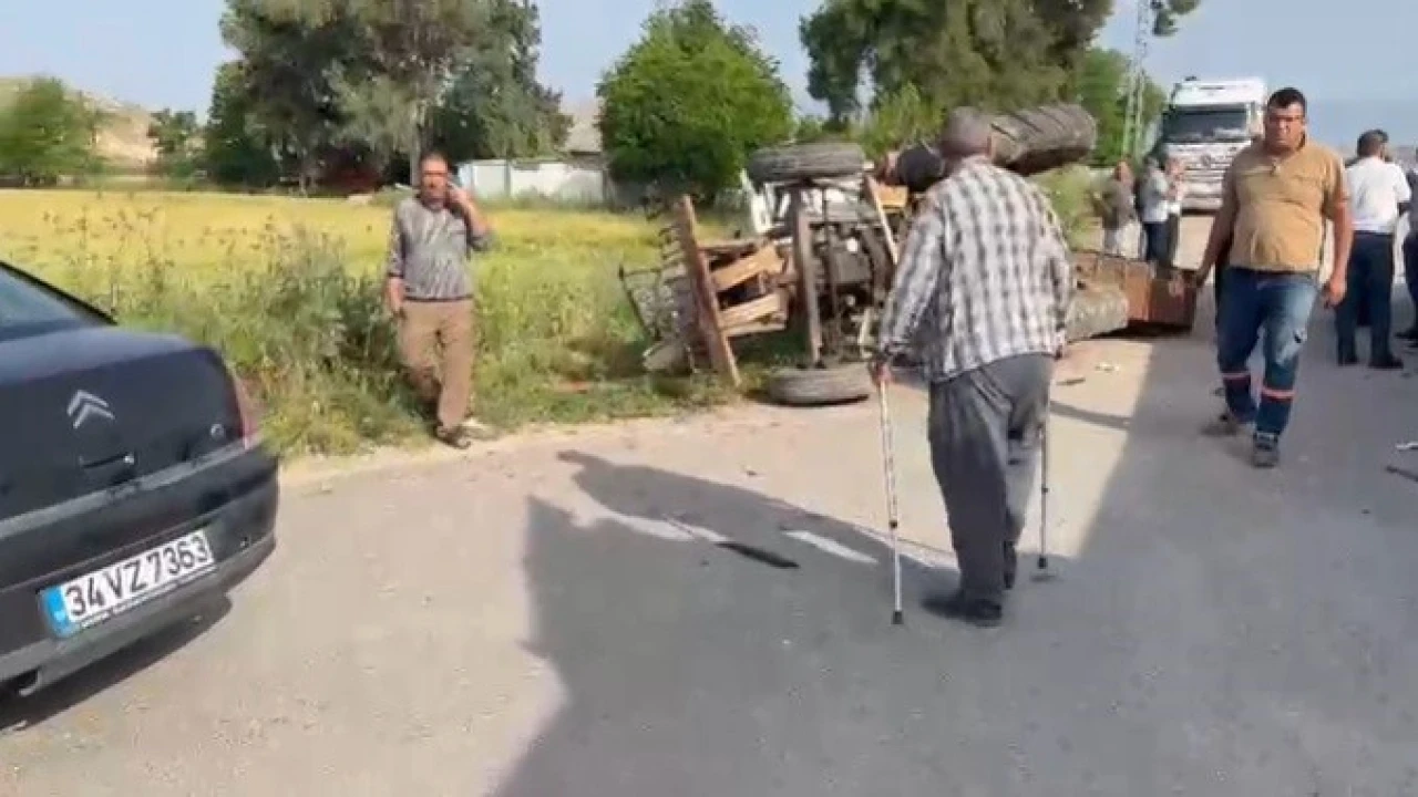Hatayda devrilen traktörün 80 yaşındaki sürücüsü öldü