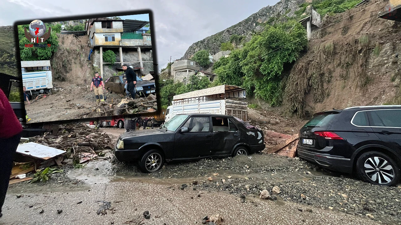Hatay'da heyelan nedeniyle müstakil ev çöktü: 1 ölü, 2 yaralı