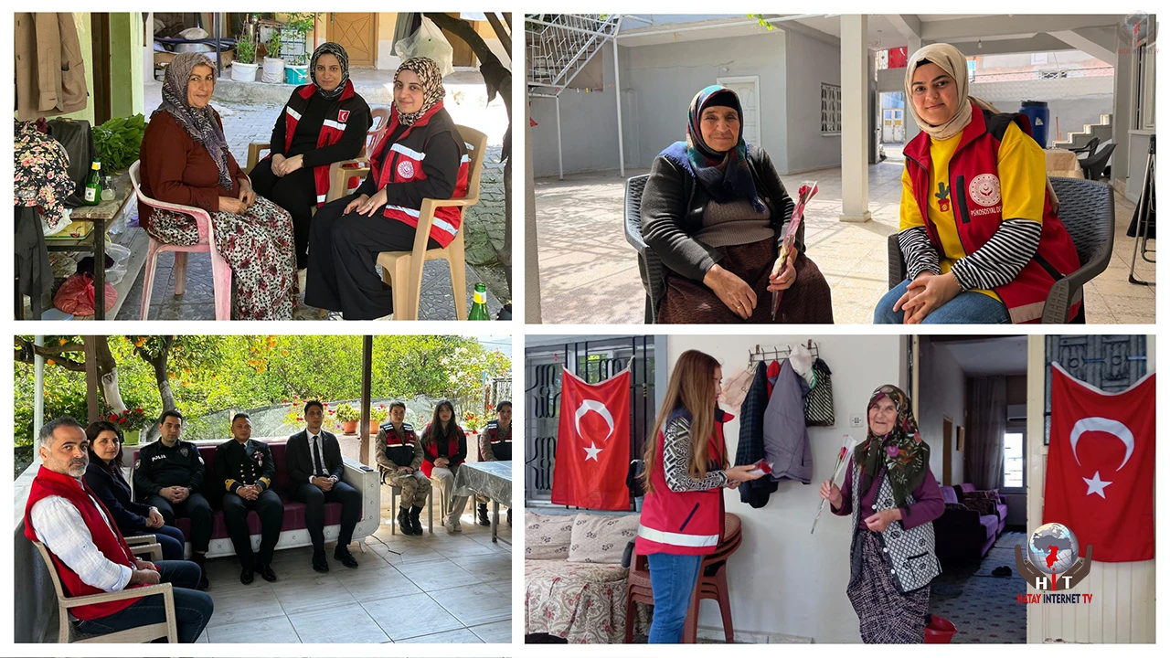HATAY’DA ŞEHİT AİLELERİNE ANNELER GÜNÜ ZİYARETİ