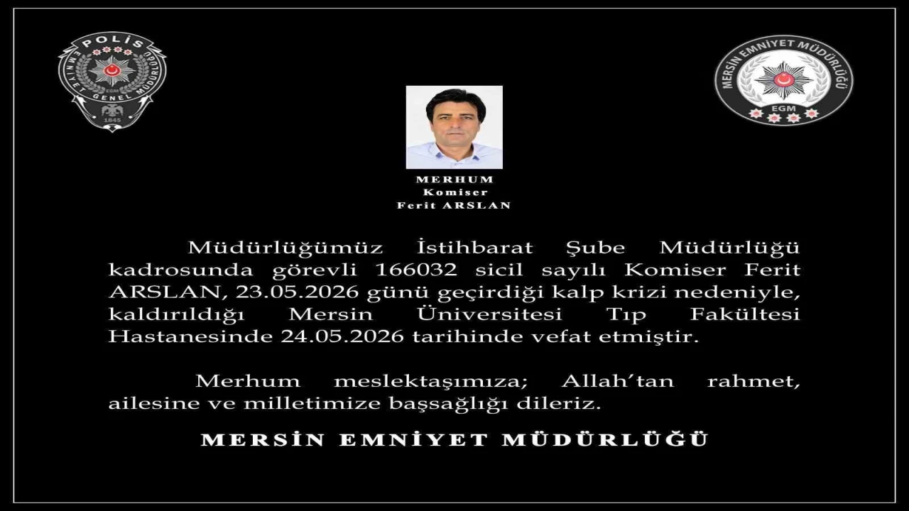 Kalp krizine yenilen komiserin naaşı memleketi Diyarbakıra gönderildi