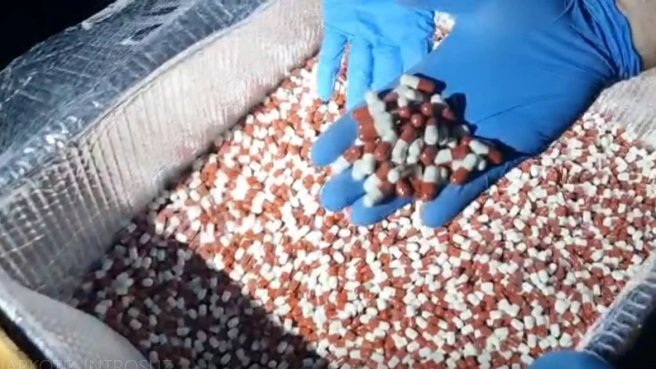 Mersinde 317 bin 285 adet uyuşturucu hap ele geçirildi