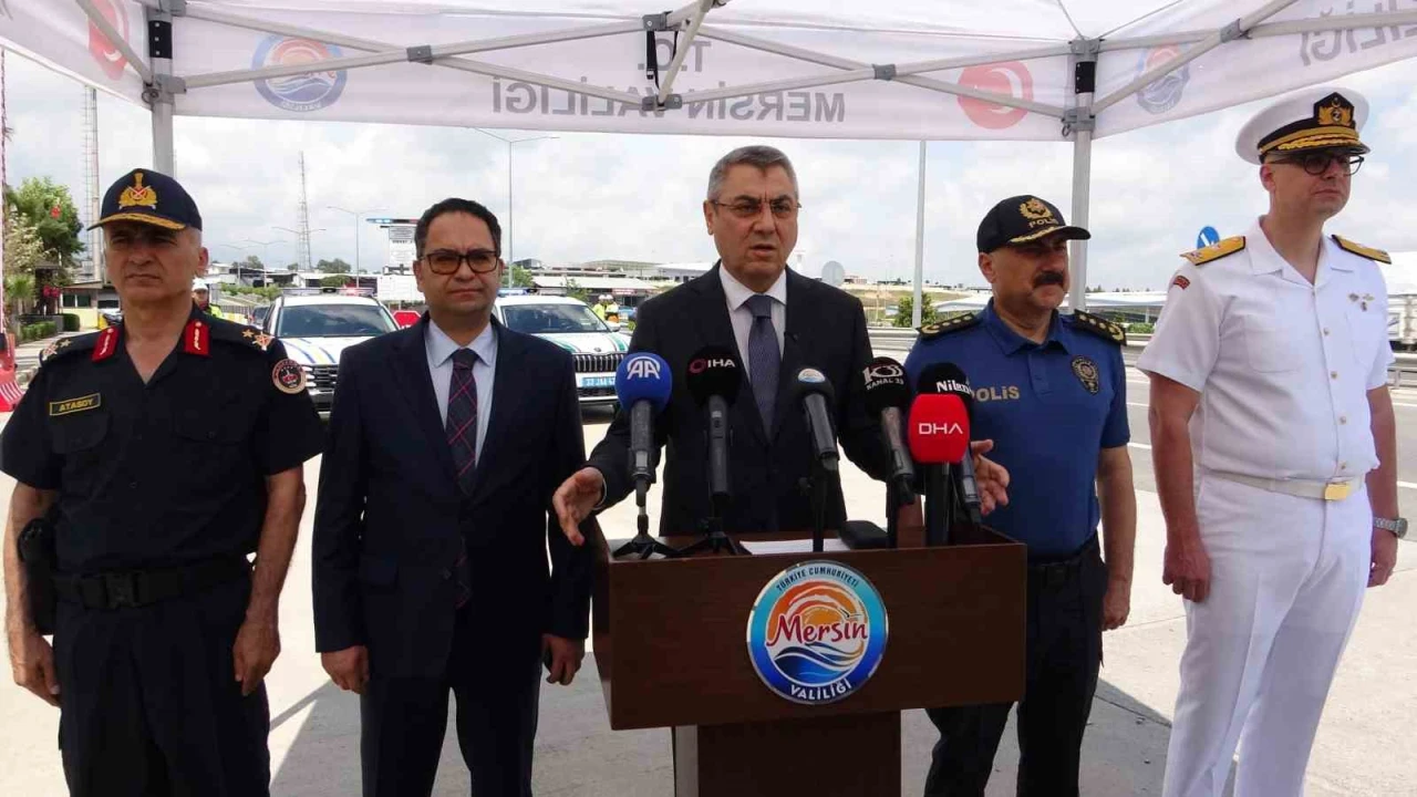 Mersinde bayramda günlük 700 araç, 11 dron ve 3 bin 507 personel görev yapacak