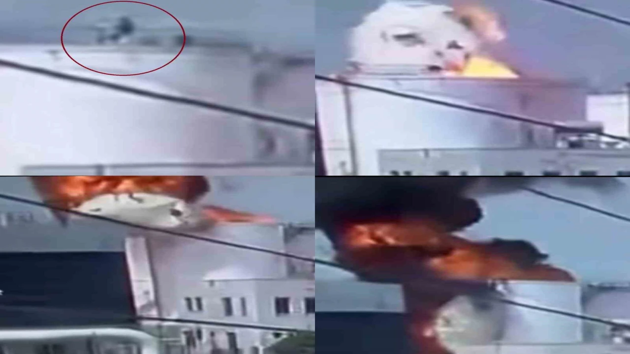 Mersinde bir işçinin hayatını kaybettiği patlama anı kamerada