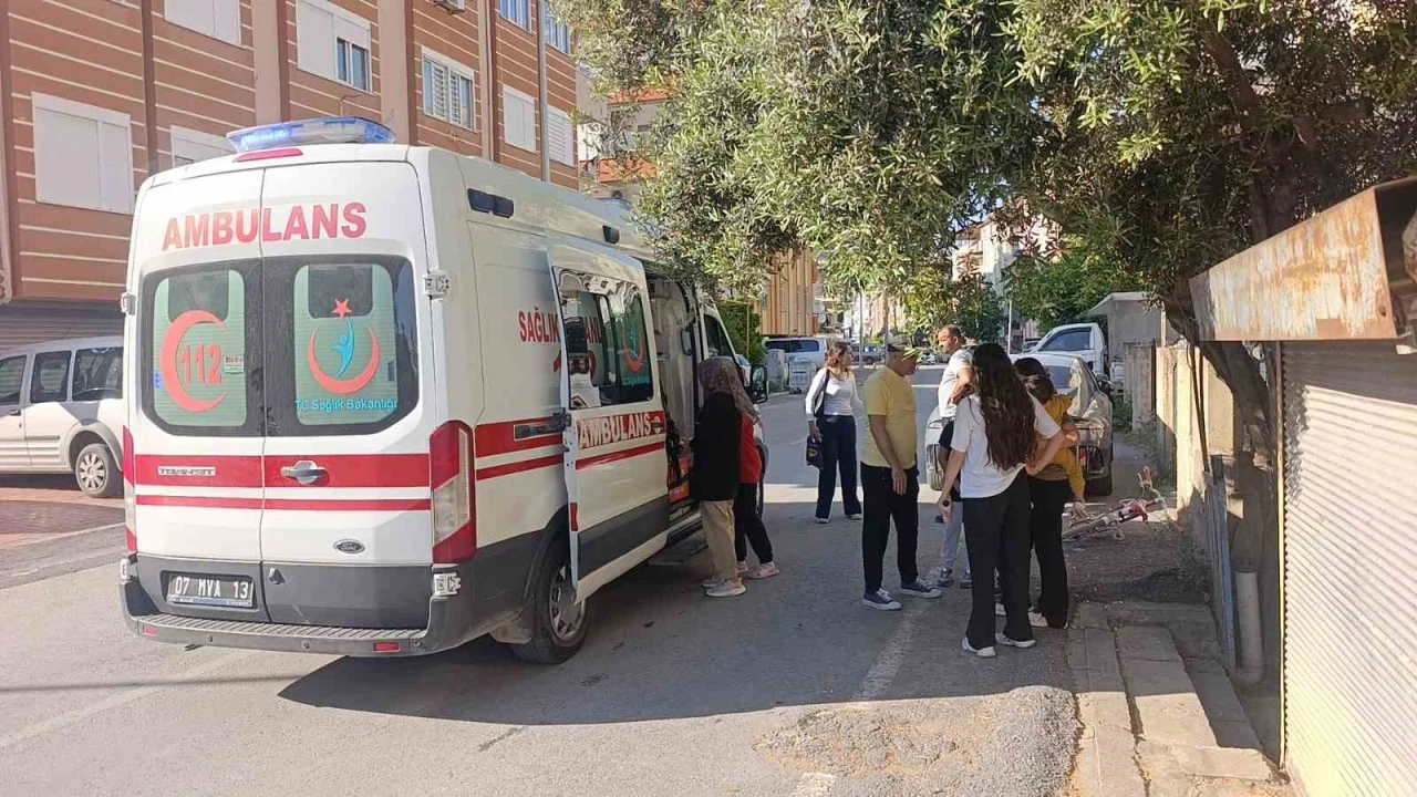 Motosikletle çarpışan 9 yaşındaki bisikletli yaralandı