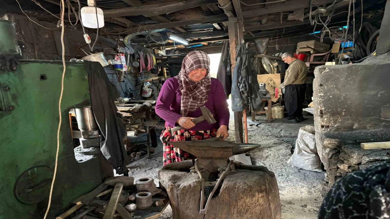 Osmaniyede 42 yıllık evlilik, örs başında ortak mesaiye dönüştü