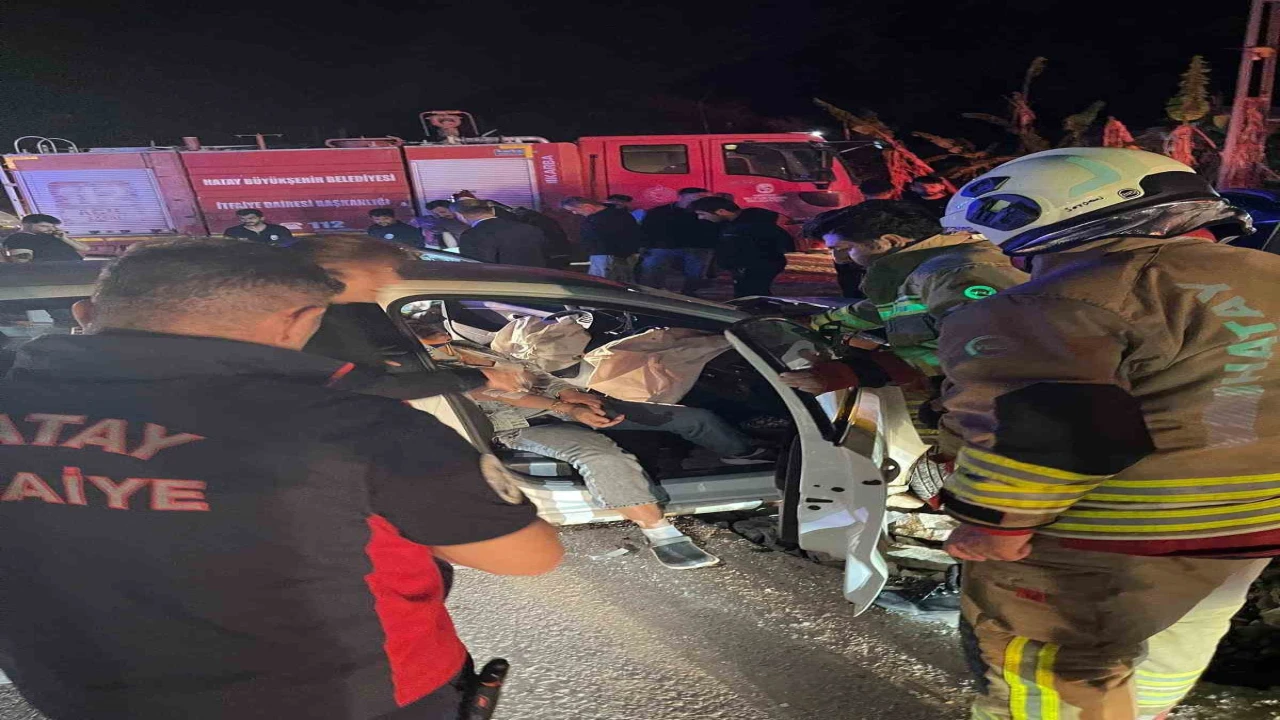 Samandağda trafik kazası : 6 yaralı